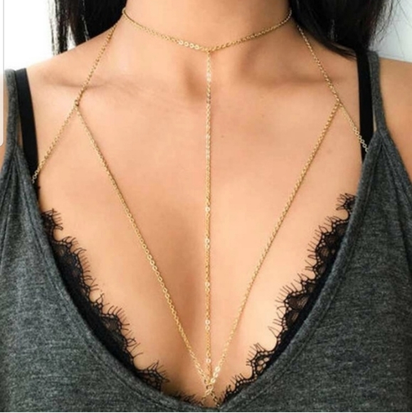 Nikkiwallflower Jewelry - Gold Body Chain